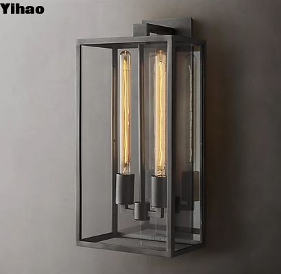kupować Czarny i mosiężny ściany Sconce mosiądz szkło ściany światło 110V-120V produkcja internetowa