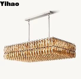 kupować Strop stojący mosiądz LED Foyer Lustre Foyer Lights Nowoczesne chromowe wykończenie produkcja internetowa