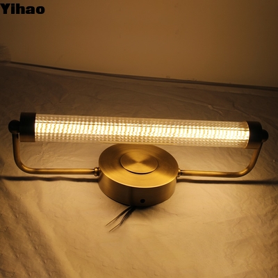 kupować Modern Brass LED Wall Lamp with Crystal Shade for Living Room produkcja internetowa