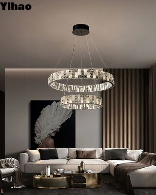 kupować Yihao Luxury Regular Height K9 Crystal Chandelier dla nowoczesnej luksusowej willi produkcja internetowa