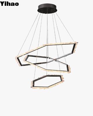 kupować Zmienna wysokość żyrandol kryształowy z 3500K ciepłym białym światłem dla nowoczesnych wnętrz produkcja internetowa