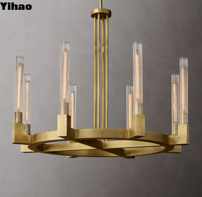 Starożytny brązowy, starożytny, wiejski żyrandol z podstawą żarówki E12 / Candelabra