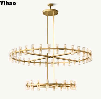 Arcachon led round two tier chandelier 60'