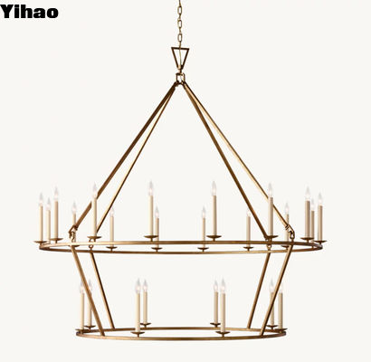 62' Diameter 54' H Luxury Dropship Lustreers Duży Lustreer z mosiądzu