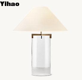 Pustka, cylindryczna, minimalistyczna, nowoczesna lampa stołowa 110V-120V