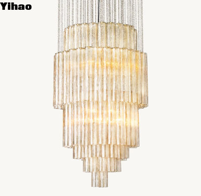 Luxury Brass Crystal Drum Chandelier 30' 85-265 Volt Lighting Solution