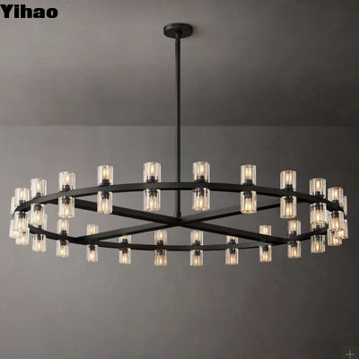 Gorąco wiszący szkło K5 Kryształowa żyrandola do sypialni Willa Salon Rozmiar D 120CM