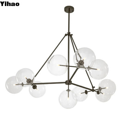 Elegantny 140cm kryształowy żyrandol montażowy