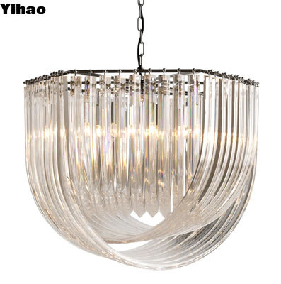 Elegantny 140CM Dia Brass Finish Crystal Chandelier Opcje dostosowania koloru nadaje się do użytku w pomieszczeniach