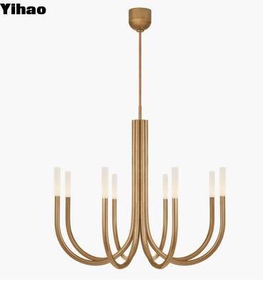 Rousseau Medium Chandelier 110-240V napięcie Custom Chandelier z miedzianego szkła lub kryształu