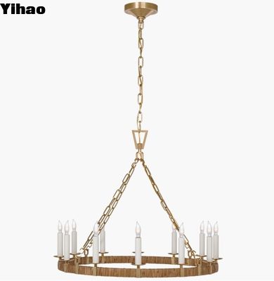 CHC 5872 Średni owinięty żyrandol z pierścienia Visual Comfort Darlana