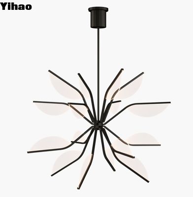 700BLT38G Belterra 38 Globe Chandelier Natural Brass / Matte Black Finish Moduły LED 3000K