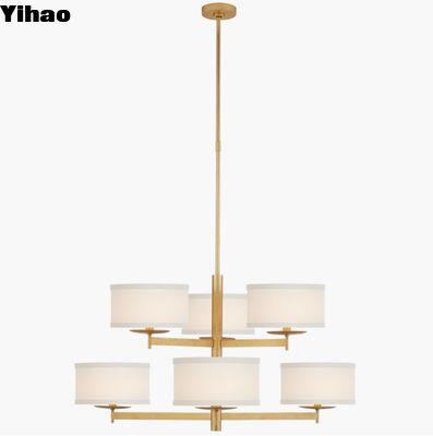 KS 5070 Walker Medium Two Tier Chandelier Gild / Spalony srebrny liść z 10 