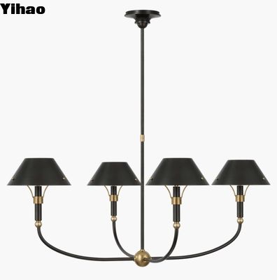 TOB 5725 Turlington Arched Chandelier Brąz i ręcznie wymazany antyczny mosiądz