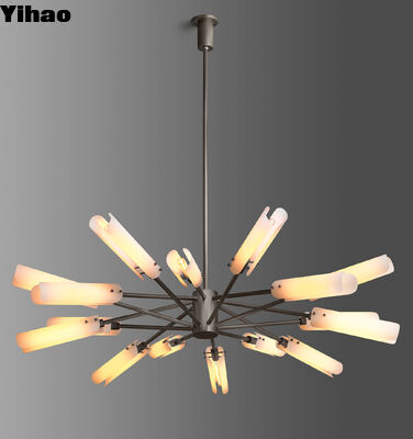 Nowoczesne ustawialne wysokość mosiężne ciało zawieszone oświetlenie z 50000 godzin żywotności do salonu