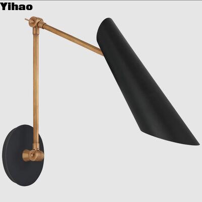 Nowoczesna miedziana lampa ścienna z 2700K ciepłym białym światłem i 30000 godzin żywotności do salonu