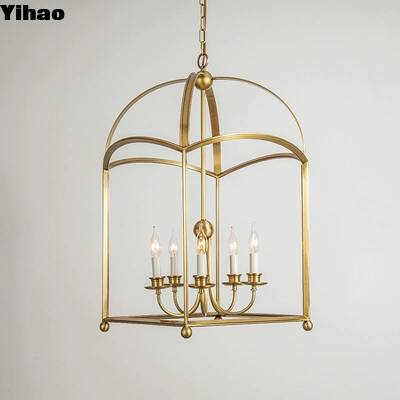 Yihao Custom Design Brass Chandelier LED Light Source z 3-letnią gwarancją na luksusowy lobby hotelowy i dom
